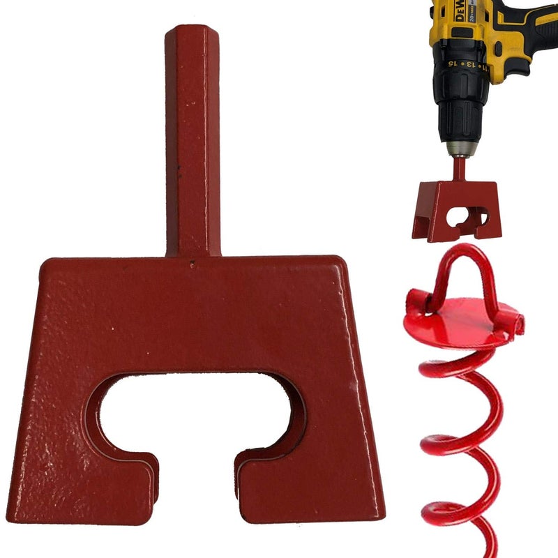 Keyfit Tools Ground Anchor Speed Staker Drill in Your Heavy Duty Spiral Ground Anchors in Seconds. Multi Functional Works On Dog Ties Tree Anchors Screw in Tent Stakes Solid Steel - Image 1